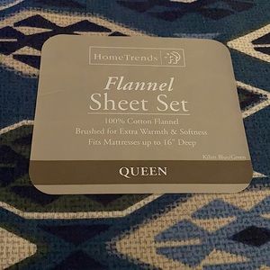 queen size sheet set- flannel